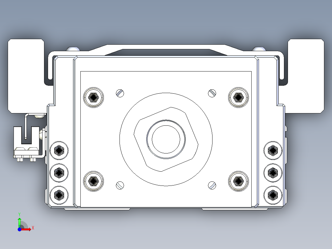 TPA-KNR-130E-2525C-L800A1-M-H40-N3线性模块铝制底座前视图