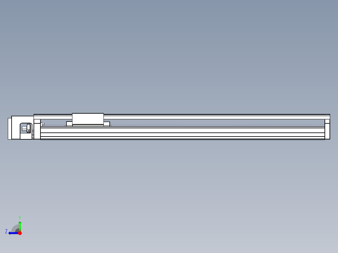 TPA-KNR-130E-2525C-L800A1-M-H40-N3线性模块铝制底座右视图