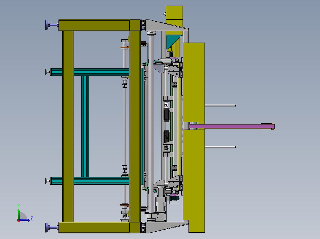 电视机膜片压合设备sw21可编辑左视图