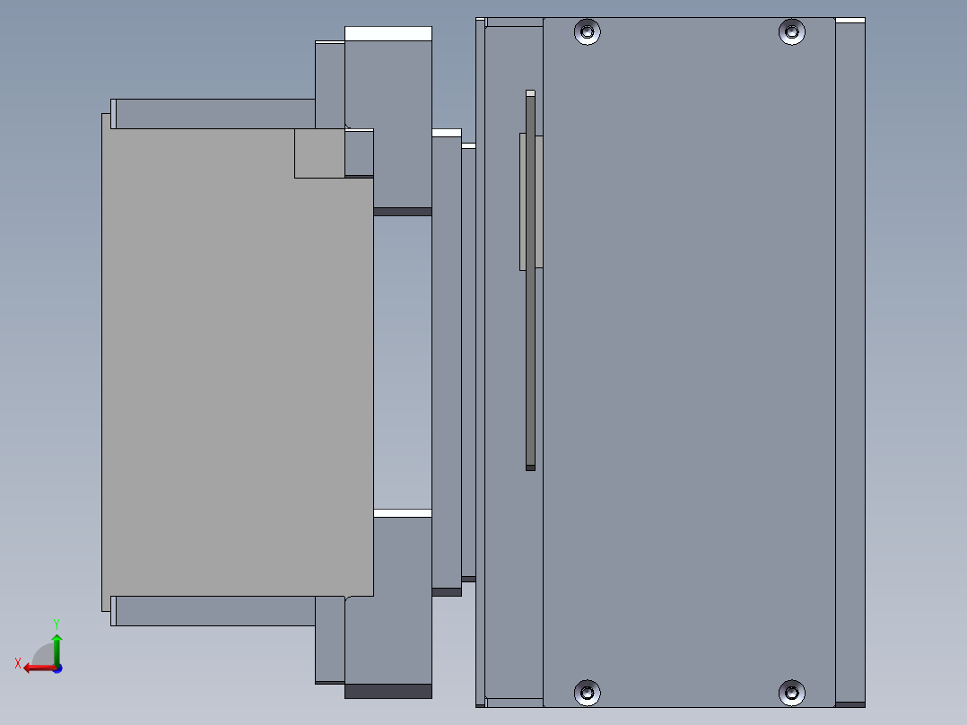 震动机文件（sw18可编辑+工程图+bom）后视图