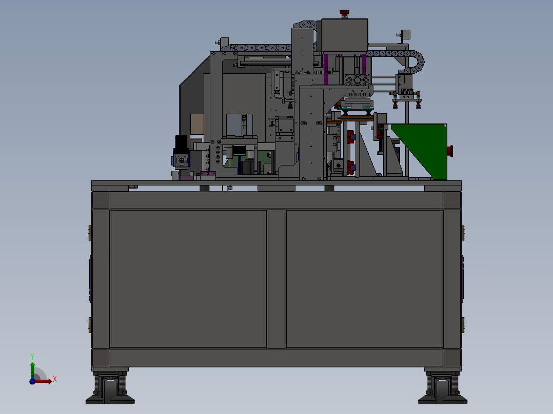 软包电芯自动焊接线sw14可编辑前视图