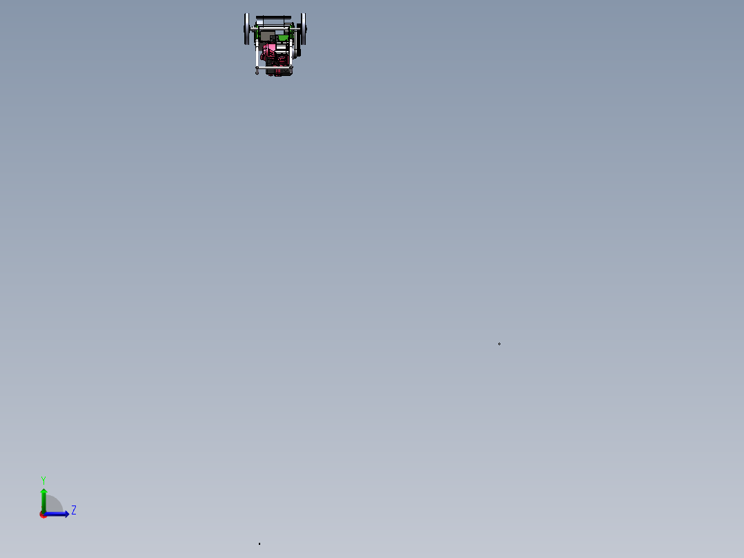 基于手扶拖拉机的除草机3D+装配图+零件图左视图