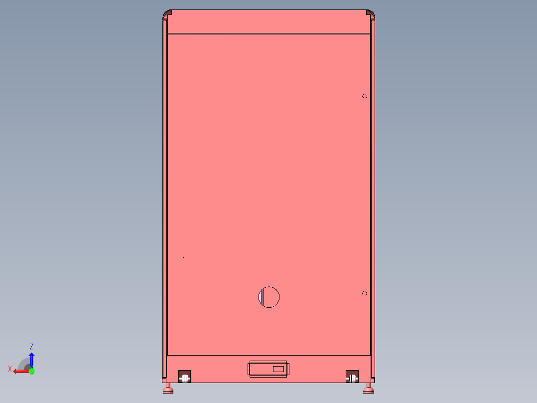电控柜、立式口红自动售卖机后视图