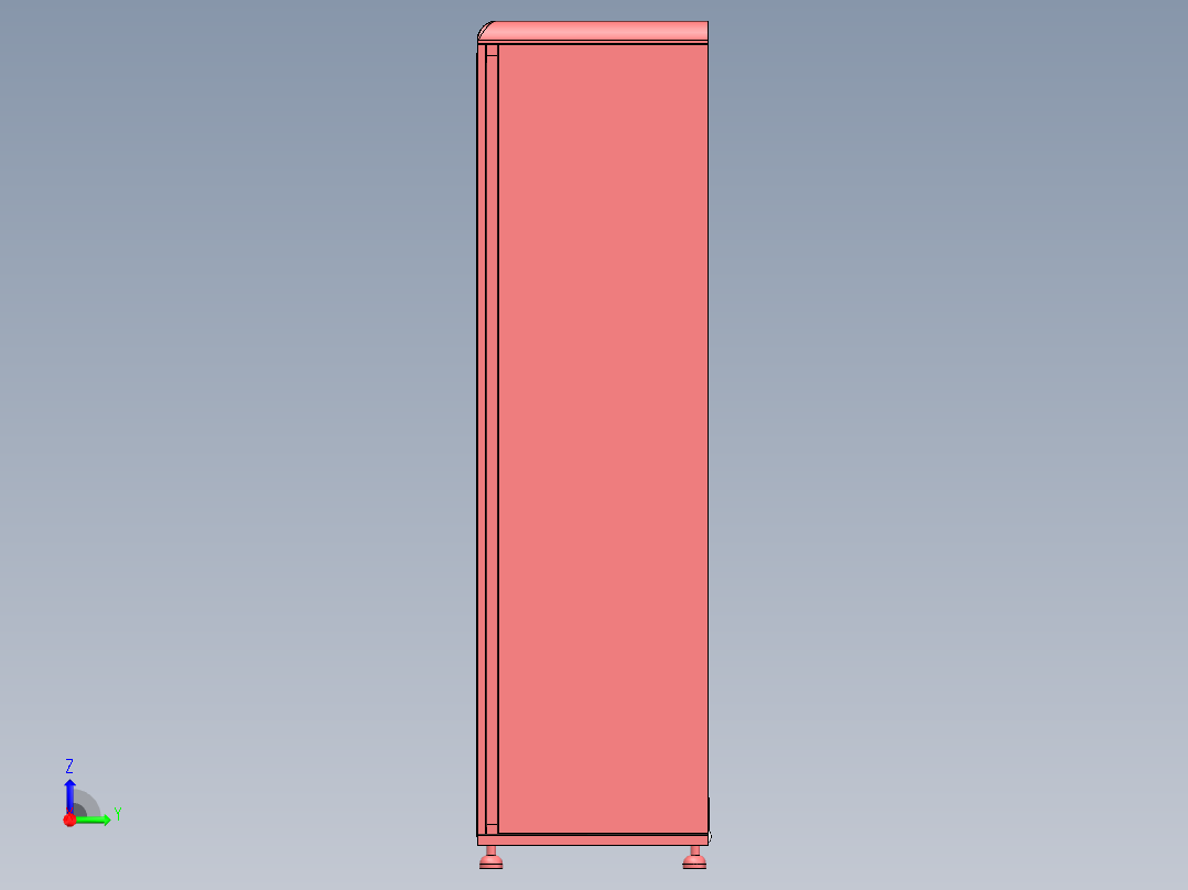 电控柜、立式口红自动售卖机右视图