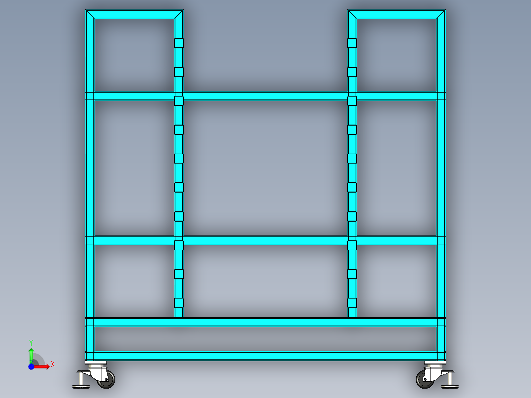 货架设计图前视图