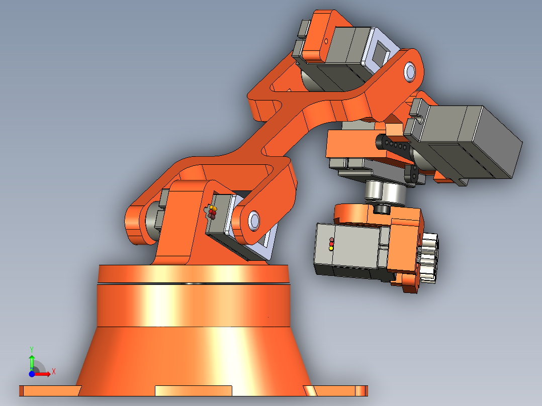 五轴机械臂前视图