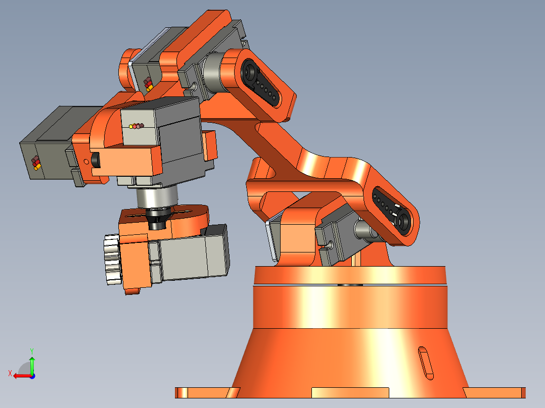 五轴机械臂后视图