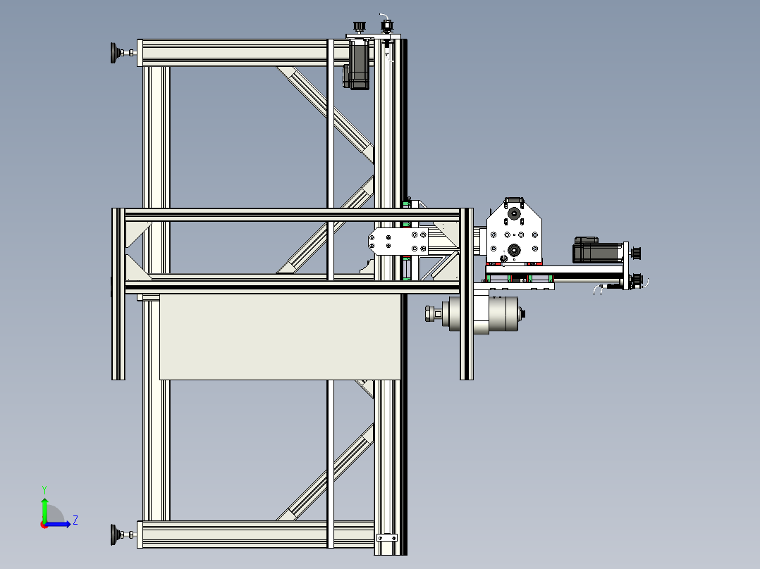 A2004493-数控铣床左视图