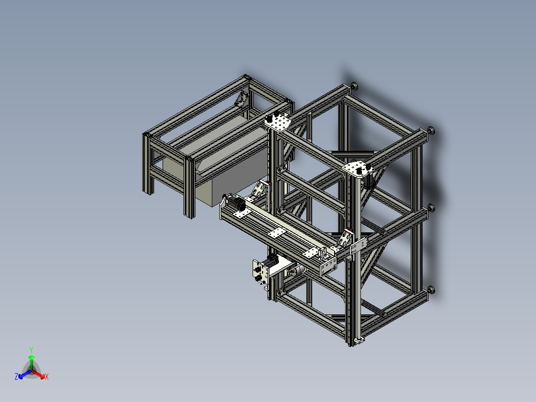 A2004493-数控铣床正等轴测图