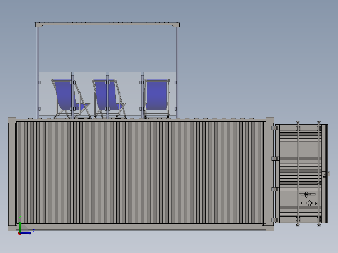房子、建筑(40)左视图