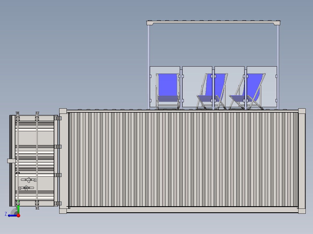 房子、建筑(40)右视图
