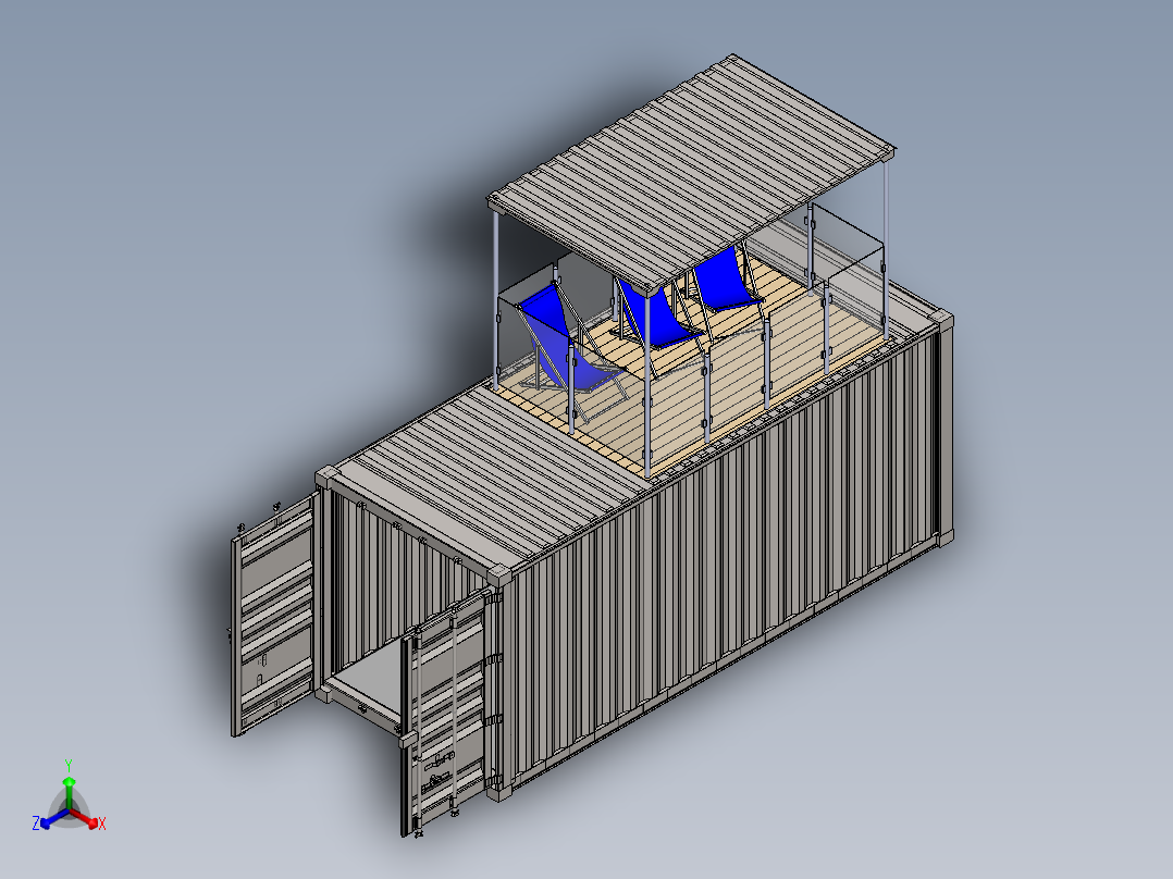 房子、建筑(40)正等轴测图