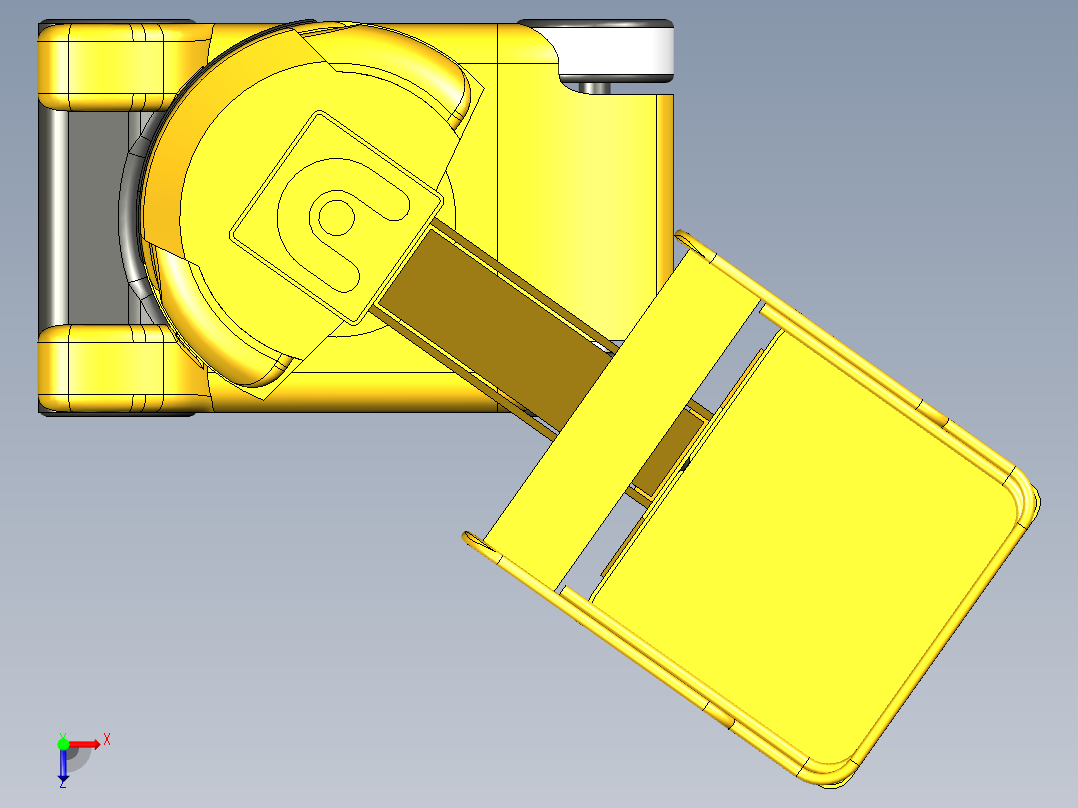 B3004066-垂直桅杆 升降平台俯视图