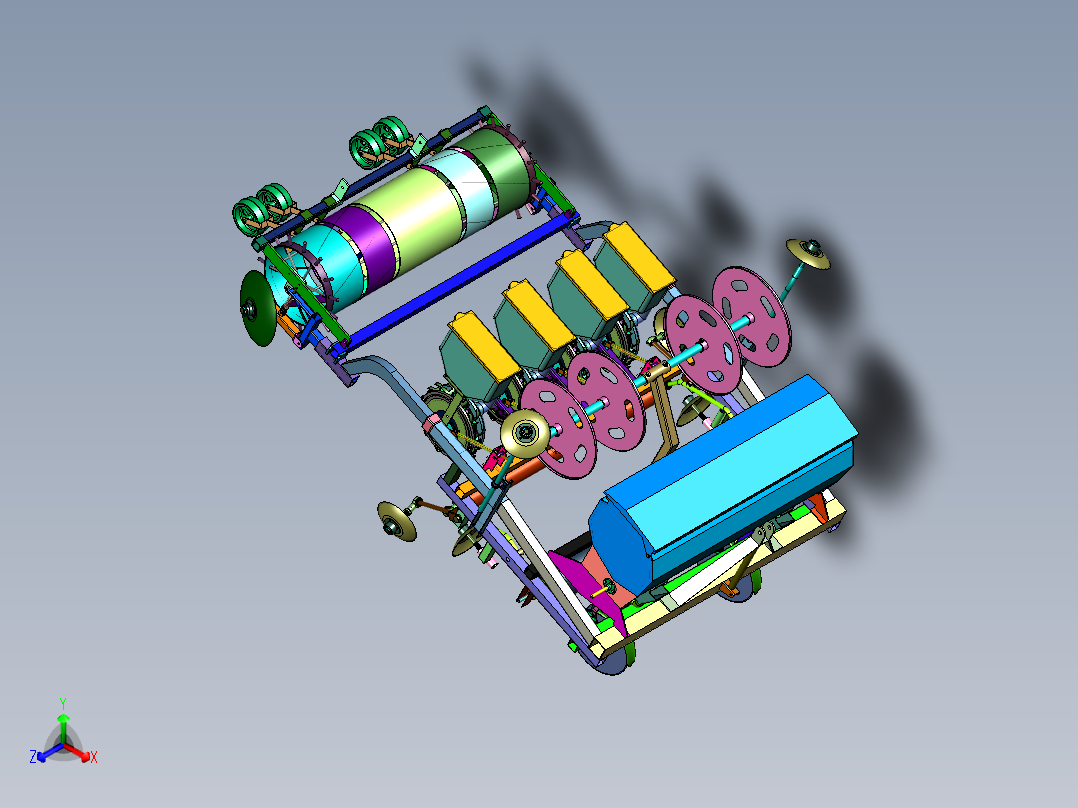 多行行距蔬菜株种植机
