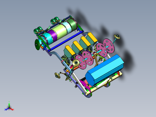 多行行距蔬菜株种植机