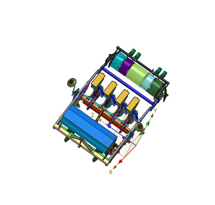 多行行距蔬菜株种植机