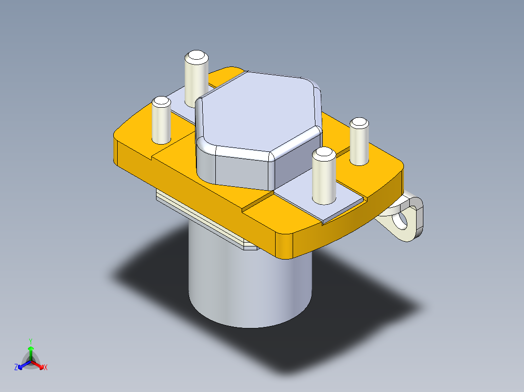 接触器KM-50正等轴测图