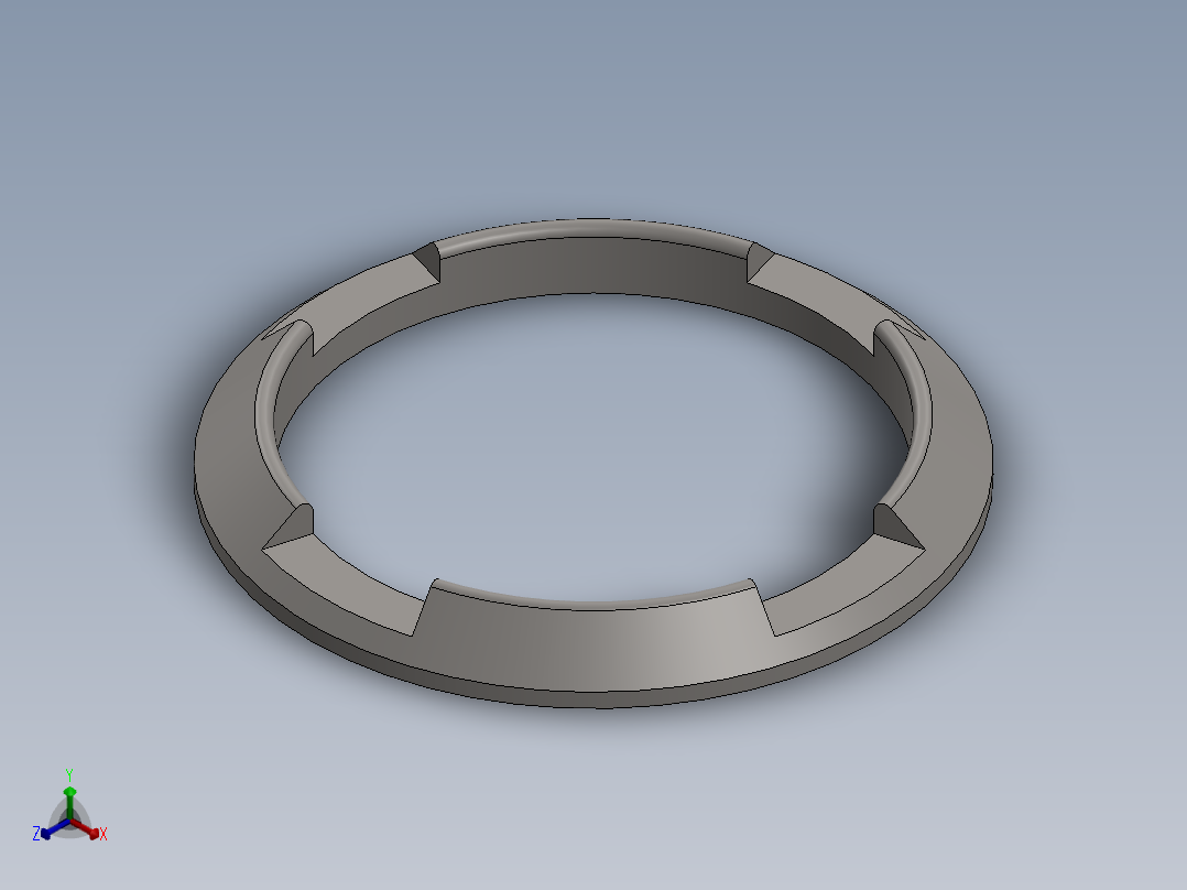 分离环正等轴测图