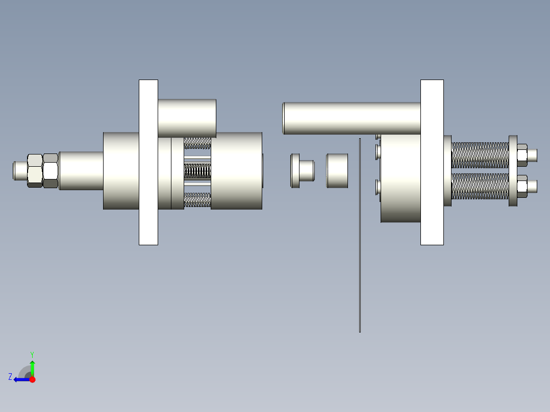 导流罩落料正反拉深模右视图