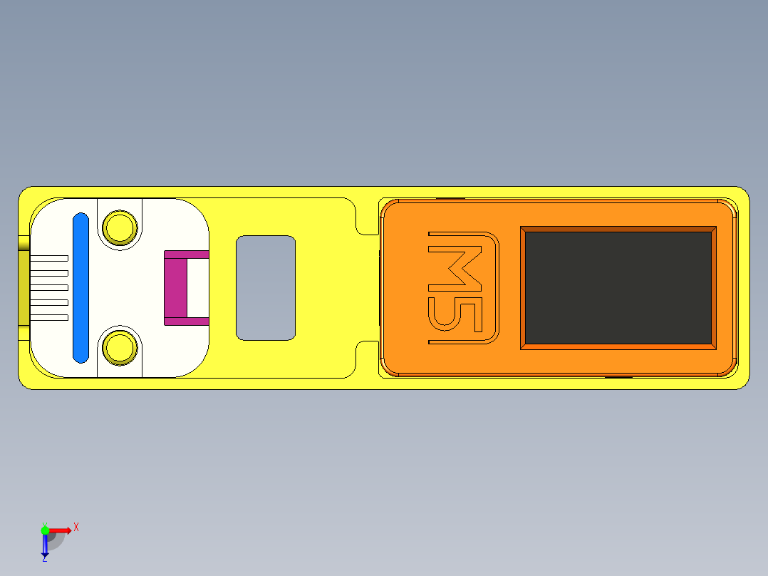 小型CO2和TVOC测量仪small-co2-and-tvoc-measuring-模型格式为 stp俯视图