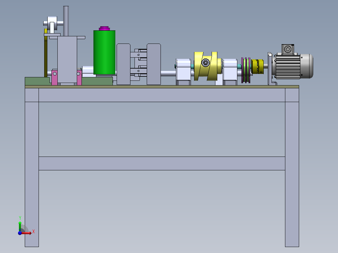 半自动钻床设计【数控钻床】【含三维SOLIDWORKS】前视图