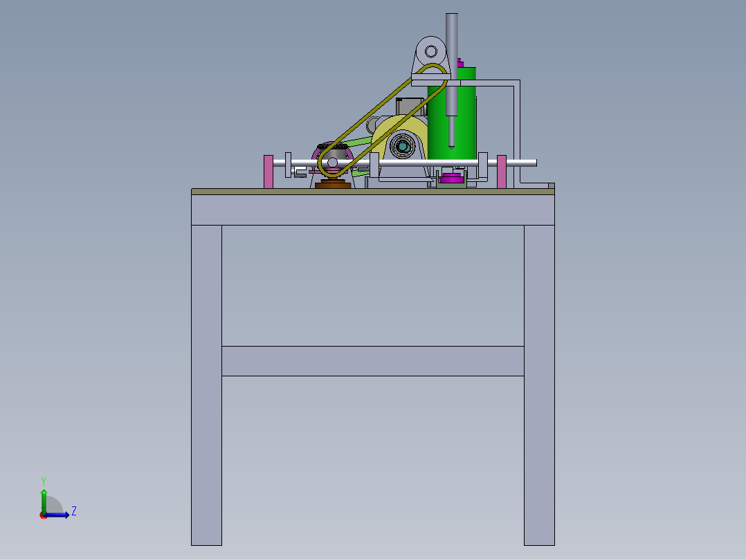 半自动钻床设计【数控钻床】【含三维SOLIDWORKS】左视图
