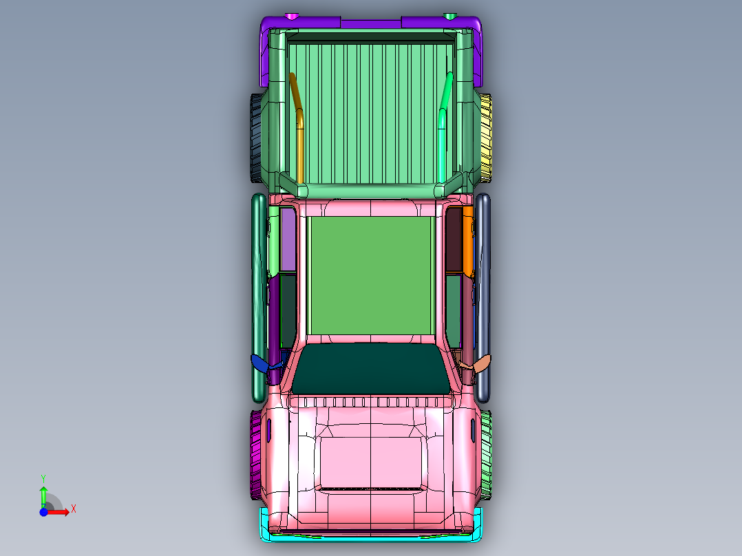 新型多用途皮卡车设计前视图