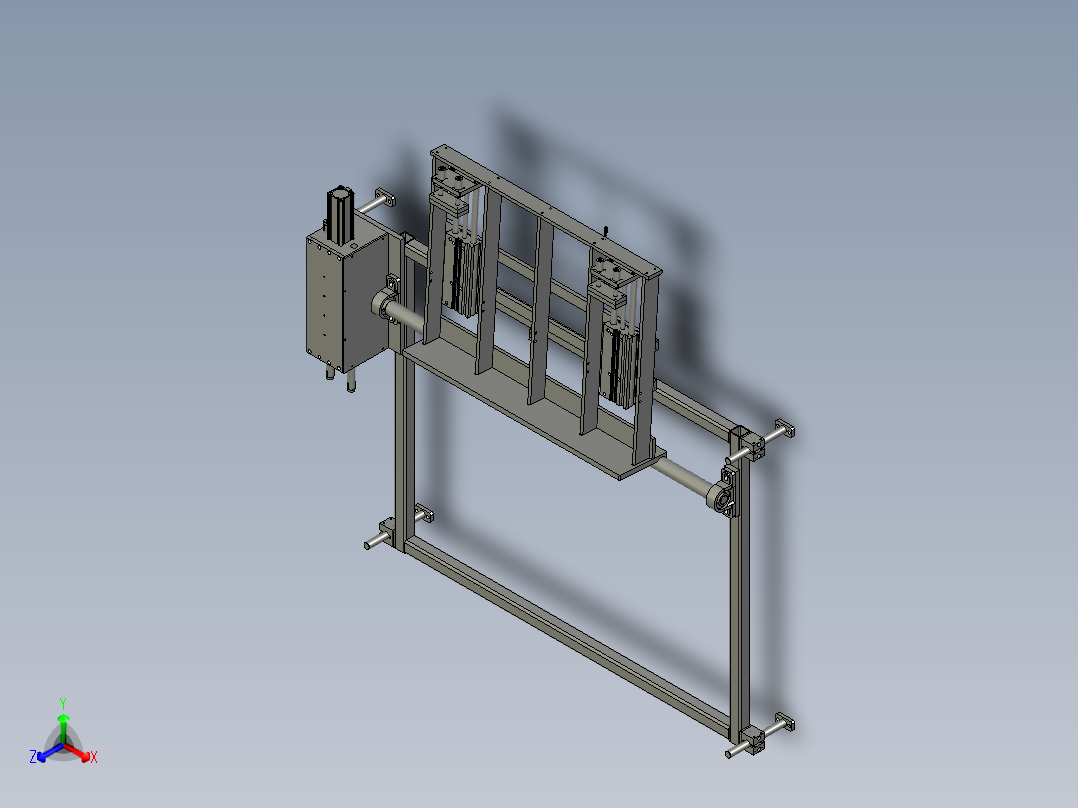 XMGDTSX-A2-000翻转机构正等轴测图
