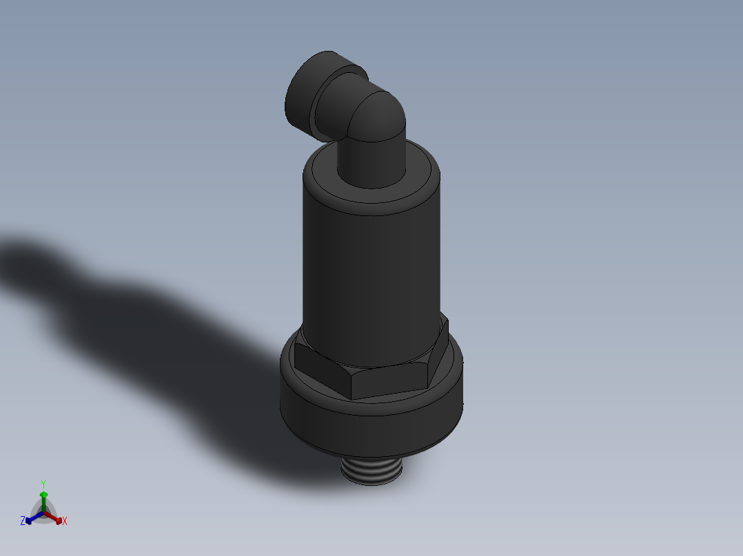 CROSS_DN20_PN10_U-PVC正等轴测图