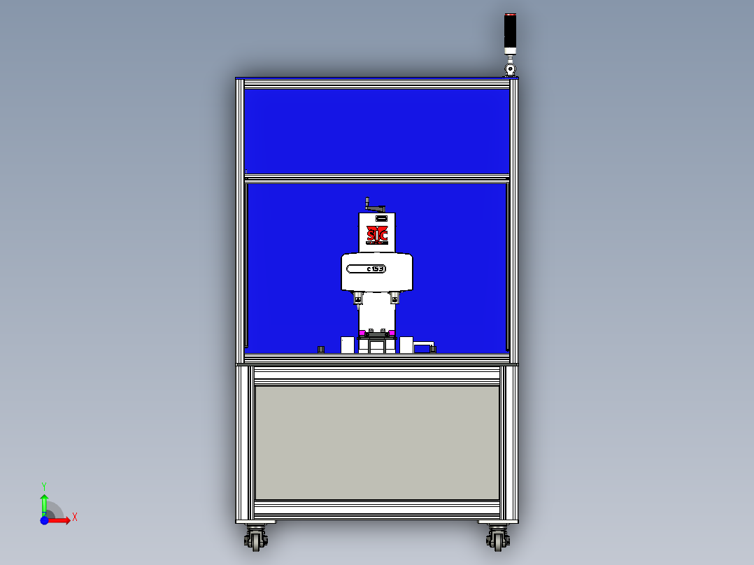 点针式打标设备前视图