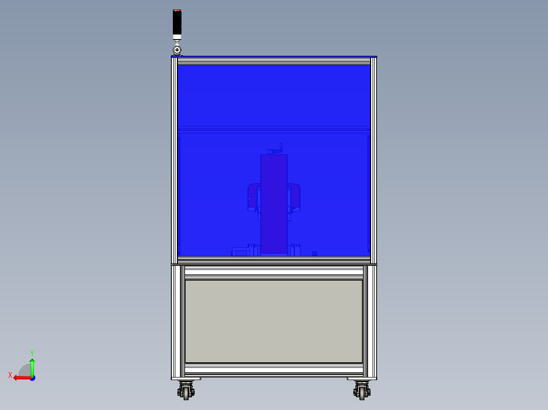 点针式打标设备后视图
