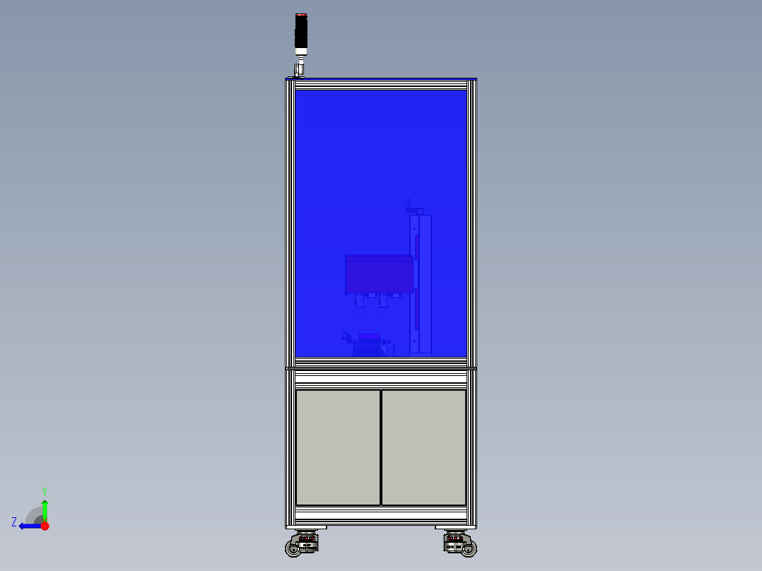 点针式打标设备右视图