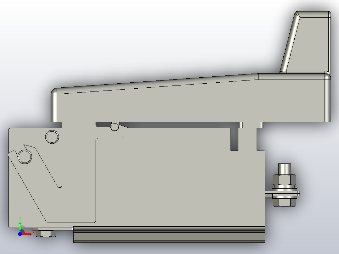 HR5-200_31 3P熔断器式隔离开关三维模型202011前视图