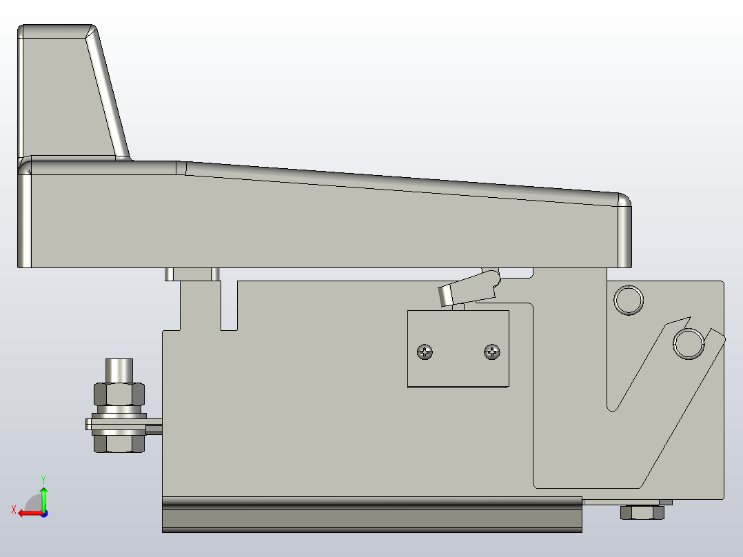 HR5-200_31 3P熔断器式隔离开关三维模型202011后视图