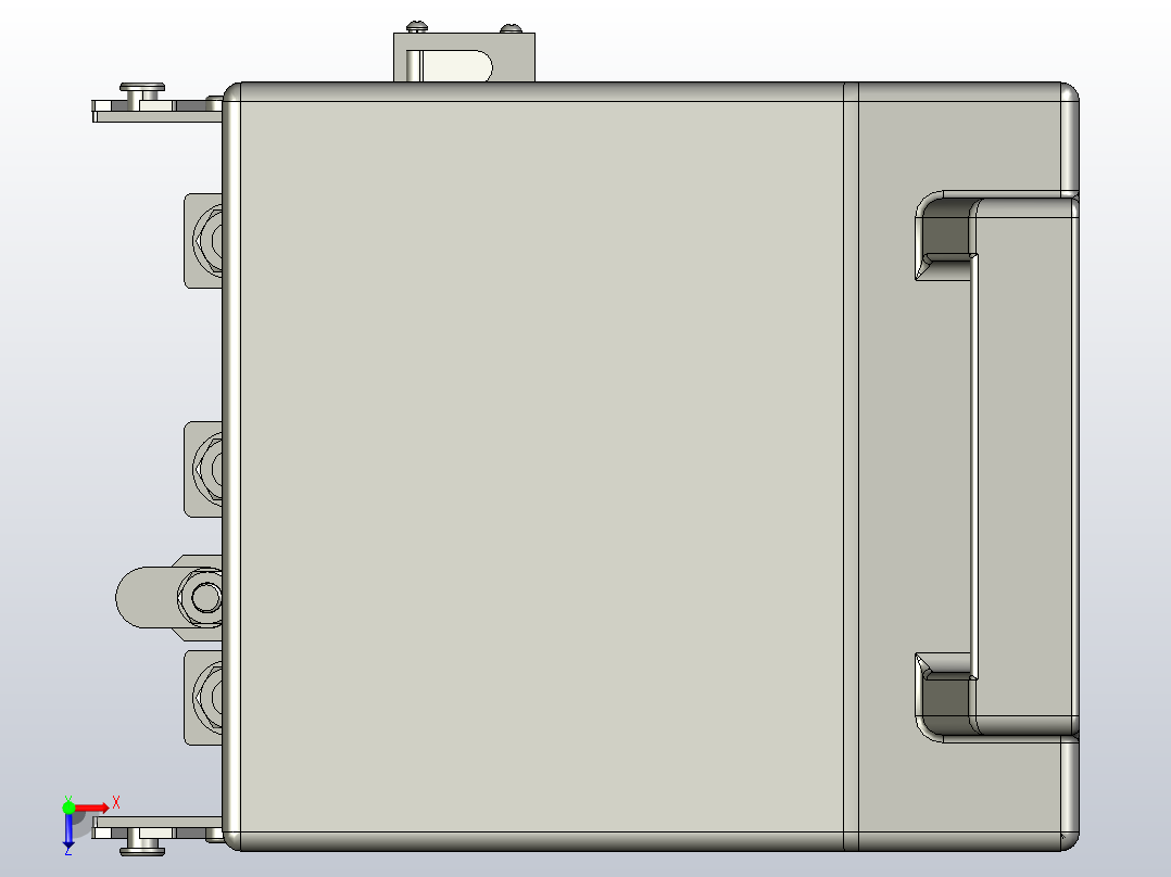 HR5-200_31 3P熔断器式隔离开关三维模型202011俯视图