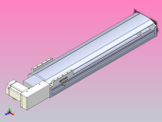 皮带直线轴半封闭可选导轨TPA-HNB-175D-140-L550-MR-Y-P75-N3