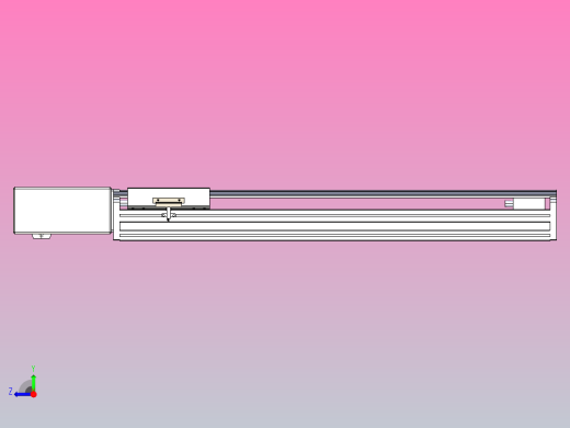 皮带直线轴半封闭可选导轨TPA-HNB-175D-140-L550-MR-Y-P75-N3右视缩略图
