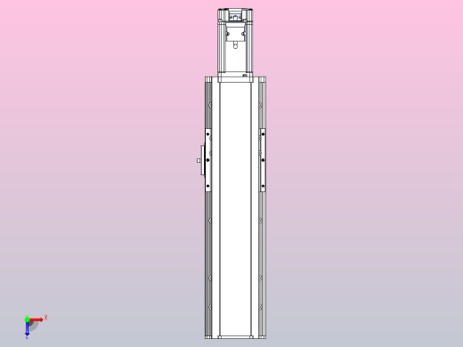 日规模组半封闭丝杆TPA-HNR-105D-1610C-L200-M-C-P40-N3俯视缩略图