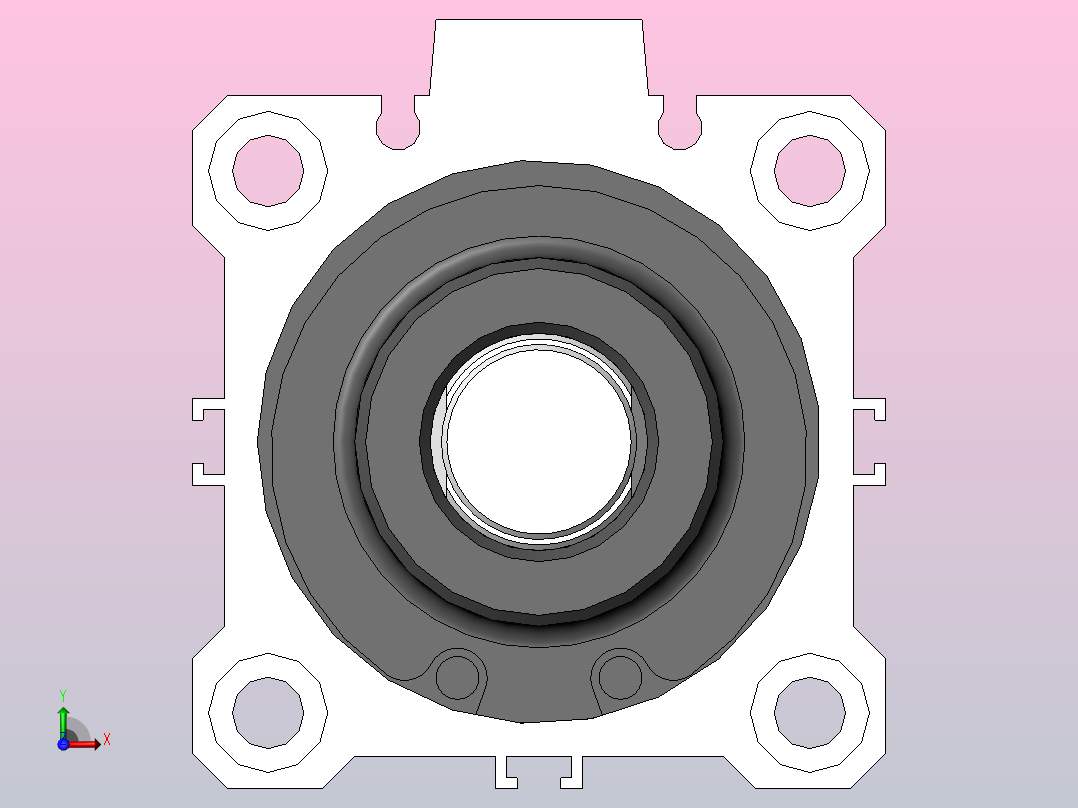 气缸CQ2B50-30DM前视图