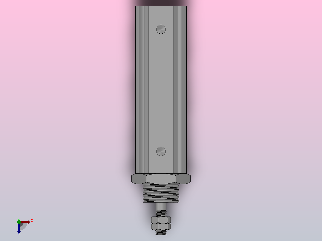 CJP2针型气缸[CJP2 B6-30D]俯视图