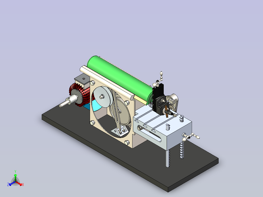 塑造机 造型机 成型机主视图