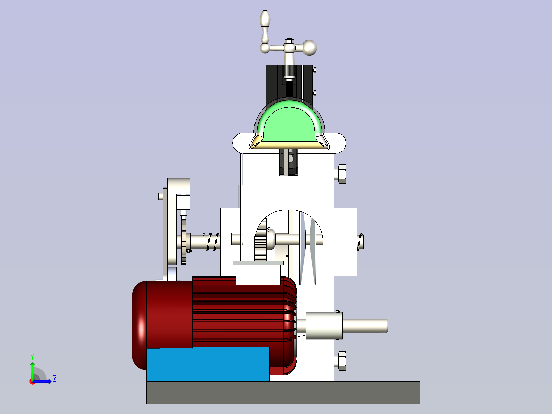 塑造机 造型机 成型机左视图