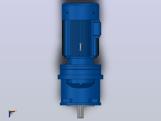 RXF67法兰轴伸式安装斜齿轮减速机RX67-Y0.25-4P-71-M1-0°-Φ160俯视缩略图