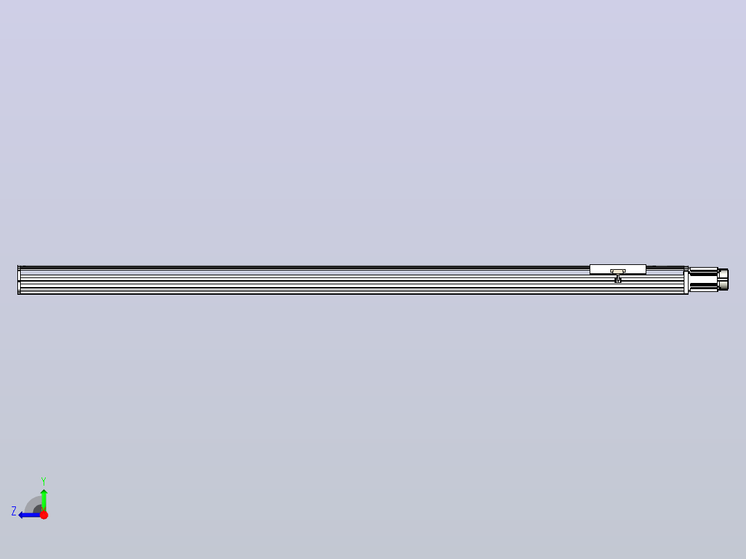 日规模组半封闭丝杆TPA-HNR-220D-3210C-L2250-M-C-P1K-N3右视图