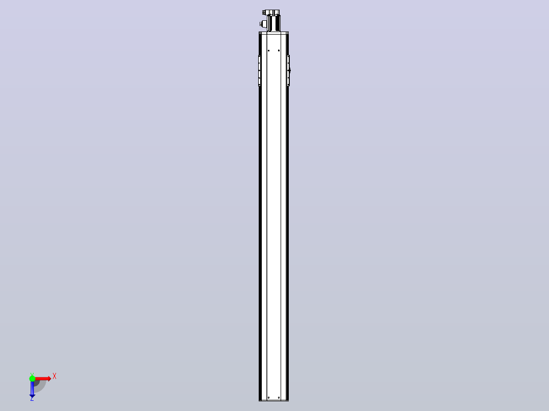 日规模组半封闭丝杆TPA-HNR-220D-3210C-L2250-M-C-P1K-N3俯视图