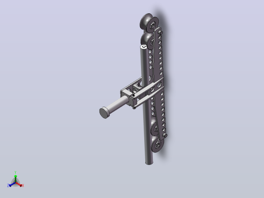 一款液压式钢管校直装置正等轴测缩略图