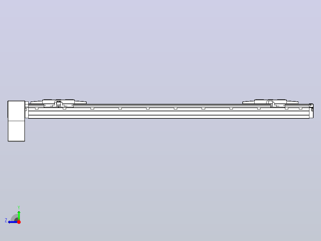 皮带直线轴双滑块型TPA-GCBS-120-P70-L275-RP-M20-N3右视图