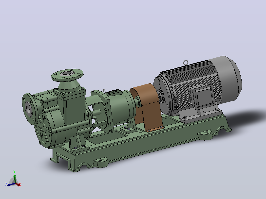FZB型氟塑料合金自吸泵[40FZB-30L]主视图