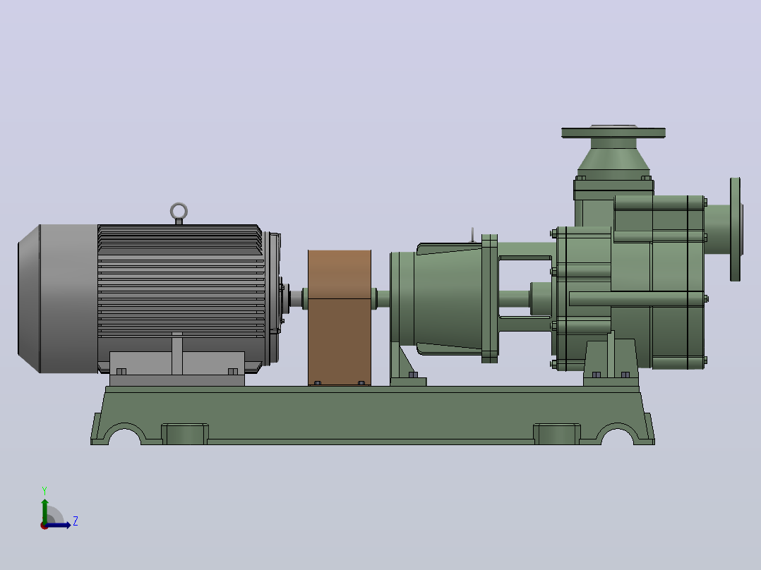 FZB型氟塑料合金自吸泵[40FZB-30L]左视图
