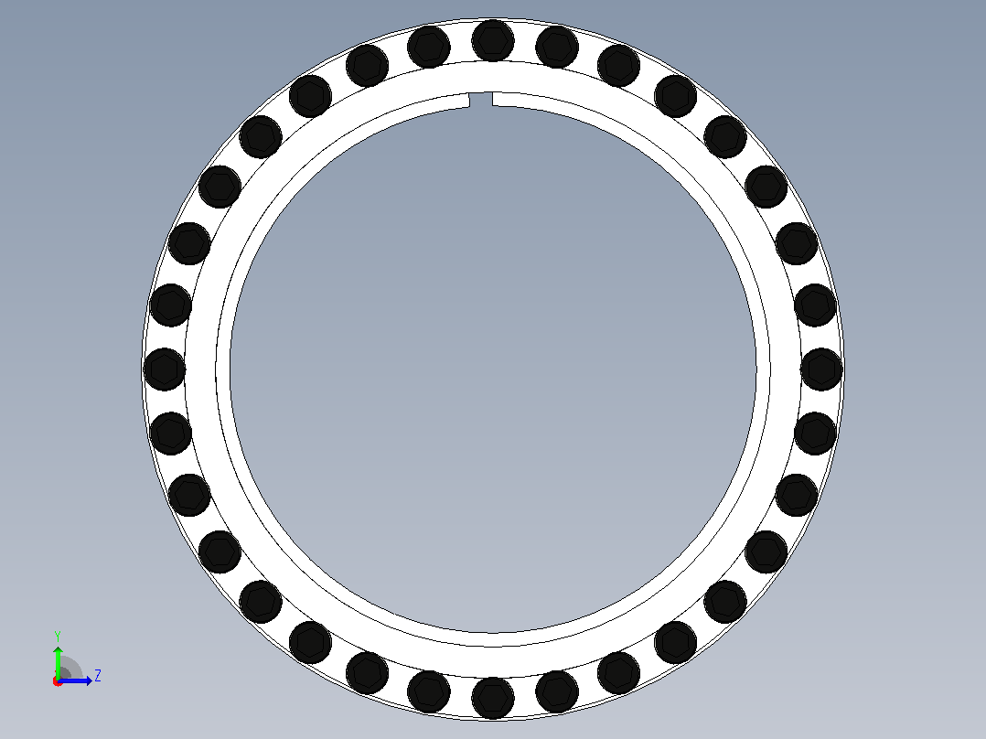 Z2系列胀紧套[Z2-280×355]左视图